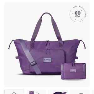 BNWT The Foldie® 5.0 Travel Bag PURPLE